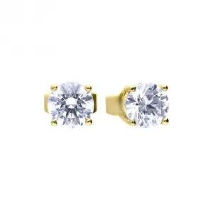 Boucles d'oreilles en argent sterling avec zirconium cubique transparent E6400 - Diamonfire Jewellery