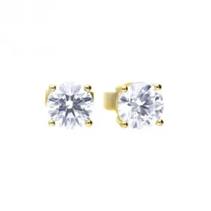 Boucles d'oreilles en argent sterling avec zirconium cubique transparent E6401 - Diamonfire Jewellery