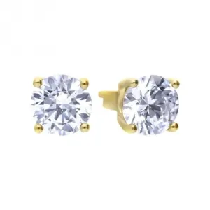 Boucles d'oreilles en argent sterling avec zirconium cubique transparent E6403 - Diamonfire Jewellery