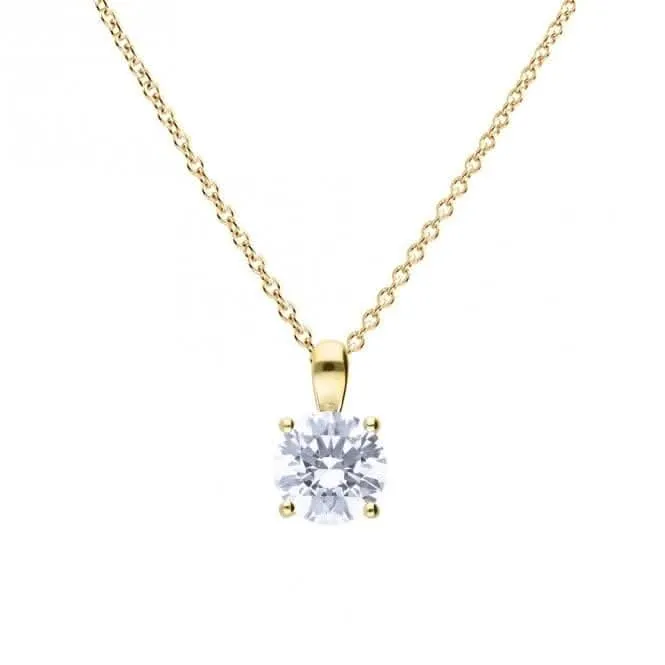 Pendentif en argent sterling avec zirconium cubique transparent P5396 - Bijoux Diamonfire