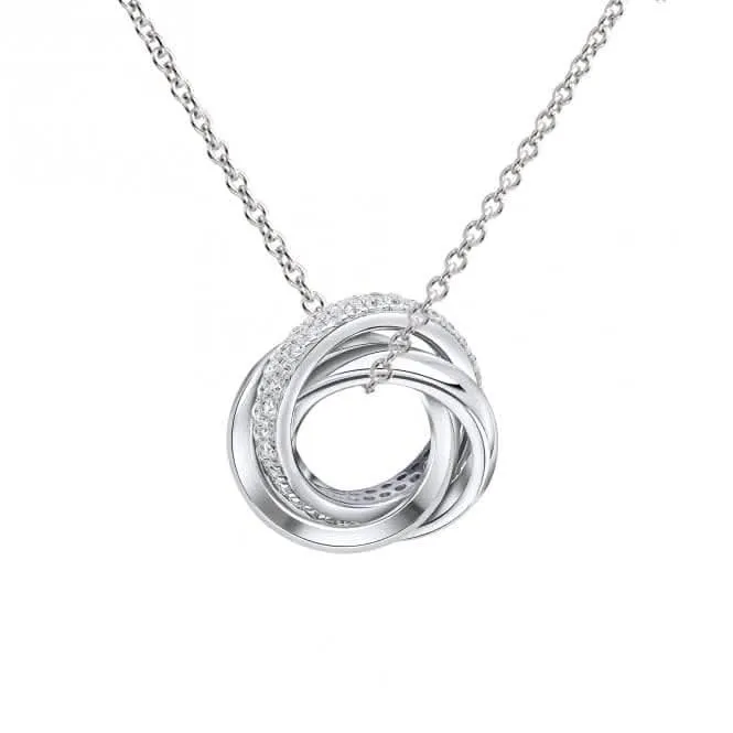 Pendentif en Argent Sterling avec Zirconium Cubique Transparent P5399 - Diamonfire Jewellery