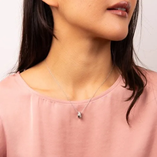 Pendentif en Argent Sterling avec Zirconium Cubique Transparent P5399 - Diamonfire Jewellery