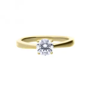 Bague en argent sterling avec zirconium cubique transparent R3867 - Diamonfire Jewellery