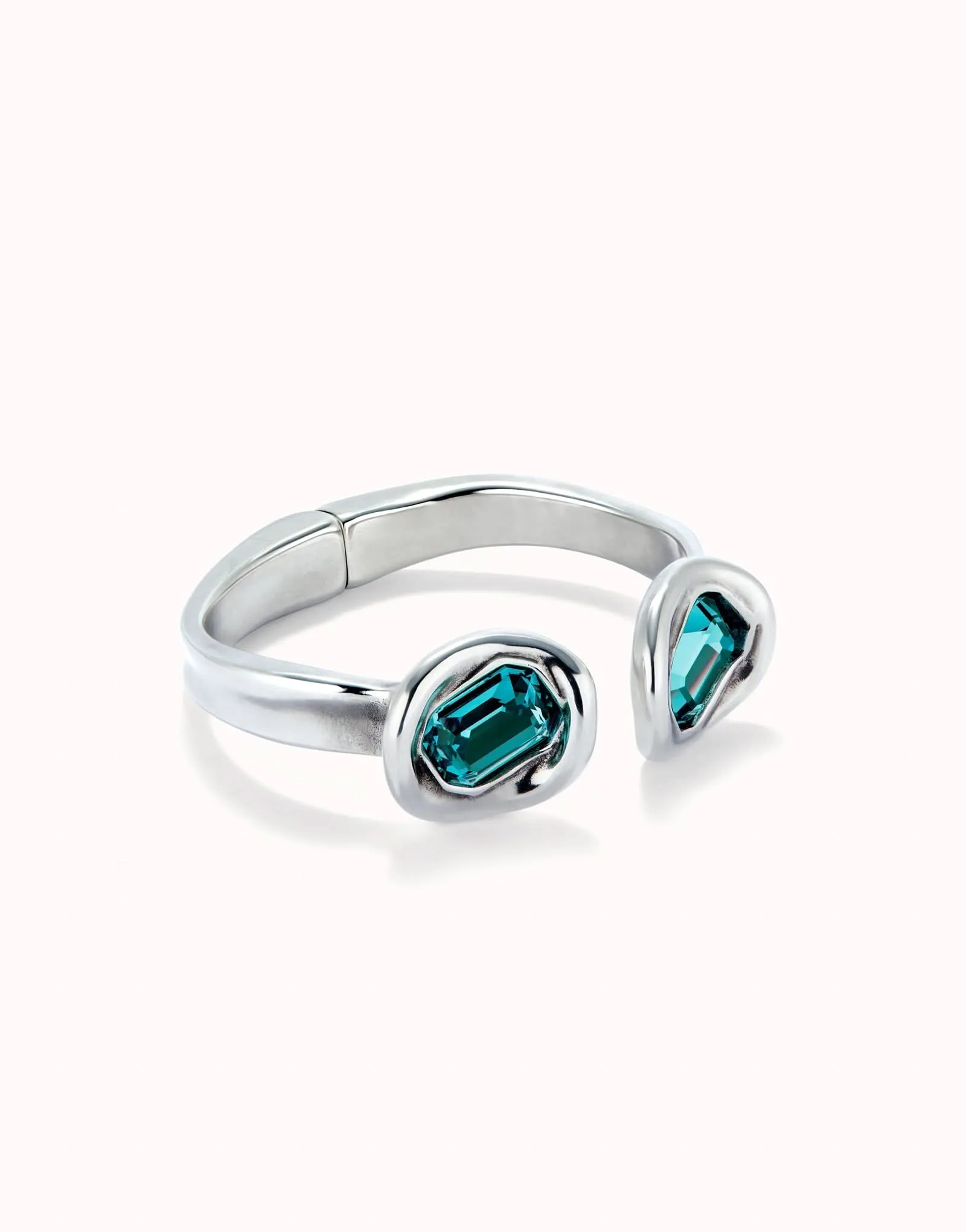Bracelet en Cristal Bleu Facetté Plaqué Argent Sterling PUL2453AZUMTL Unode50 Bijoux et Accessoires