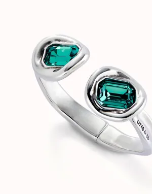 Bracelet en cristal vert facetté plaqué argent sterling PUL2453VRDMTL Unode50 Bijoux et accessoires