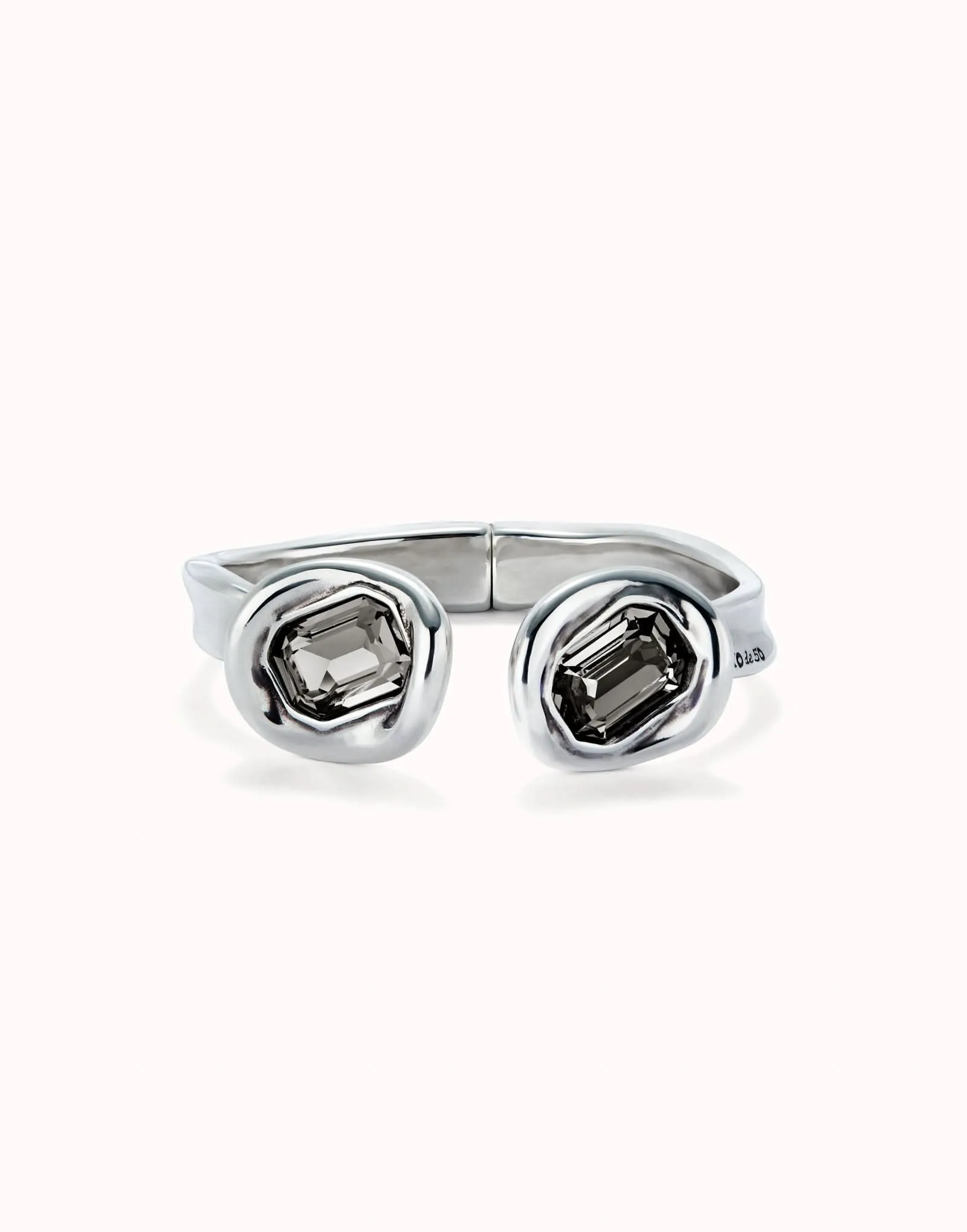 Bracelet en Cristal Gris Facetté Plaqué Argent Sterling PUL2453GRSMTL Unode50 Bijoux et Accessoires