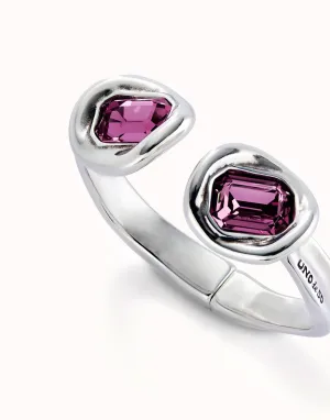 Bracelet en Cristal Facetté Rose Plaqué Argent Sterling PUL2453RSAMTL Unode50 Bijoux et Accessoires