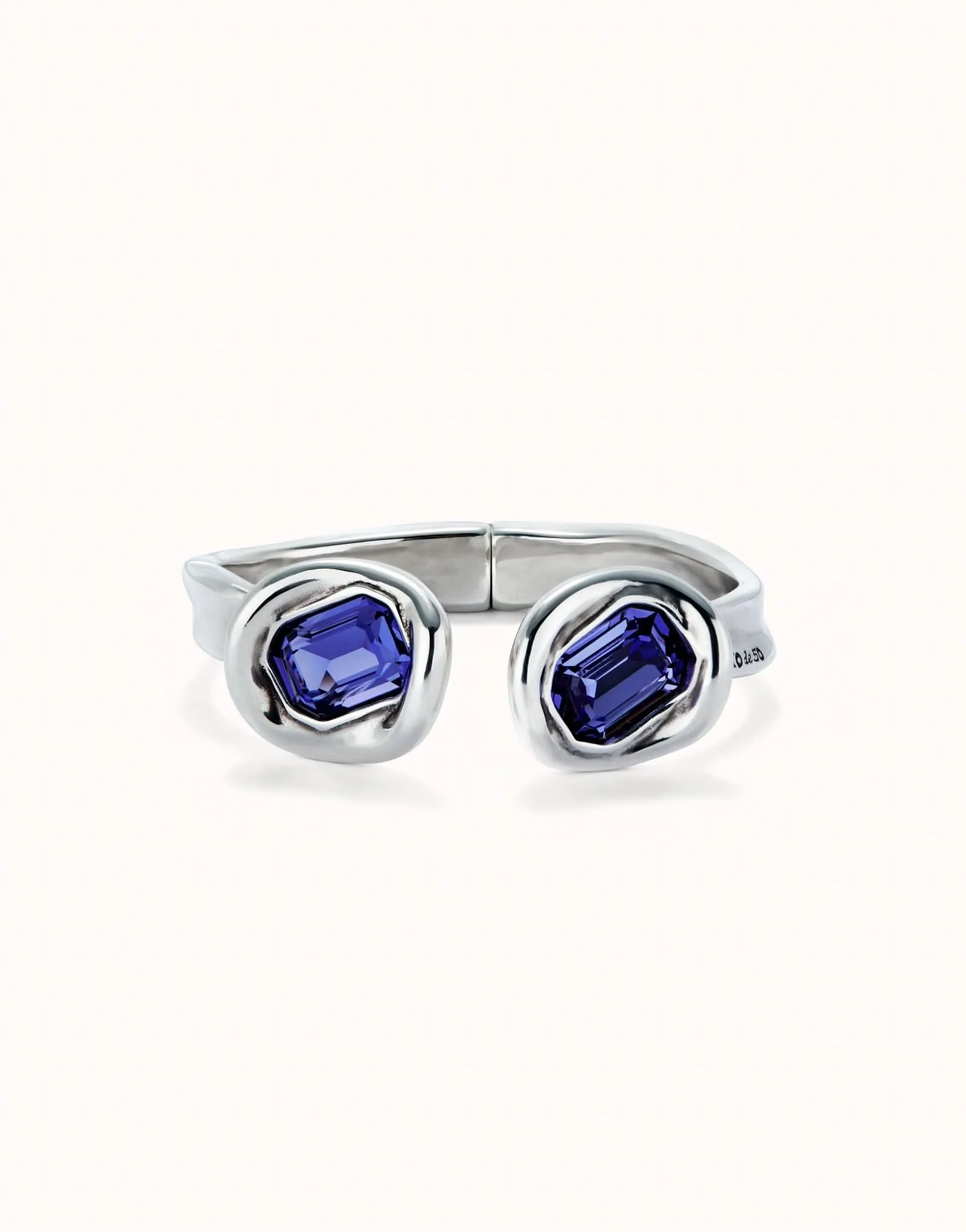 Bracelet en Cristal Facetté Violet Plaqué Argent Sterling PUL2453MORMTL Unode50 Bijoux et Accessoires