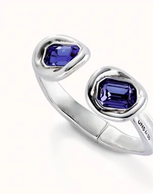 Bracelet en Cristal Facetté Violet Plaqué Argent Sterling PUL2453MORMTL Unode50 Bijoux et Accessoires