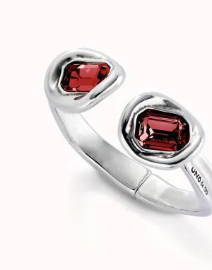 Bracelet en cristal rouge facetté plaqué argent sterling PUL2453ROJMTL Unode50 Bijoux et accessoires
