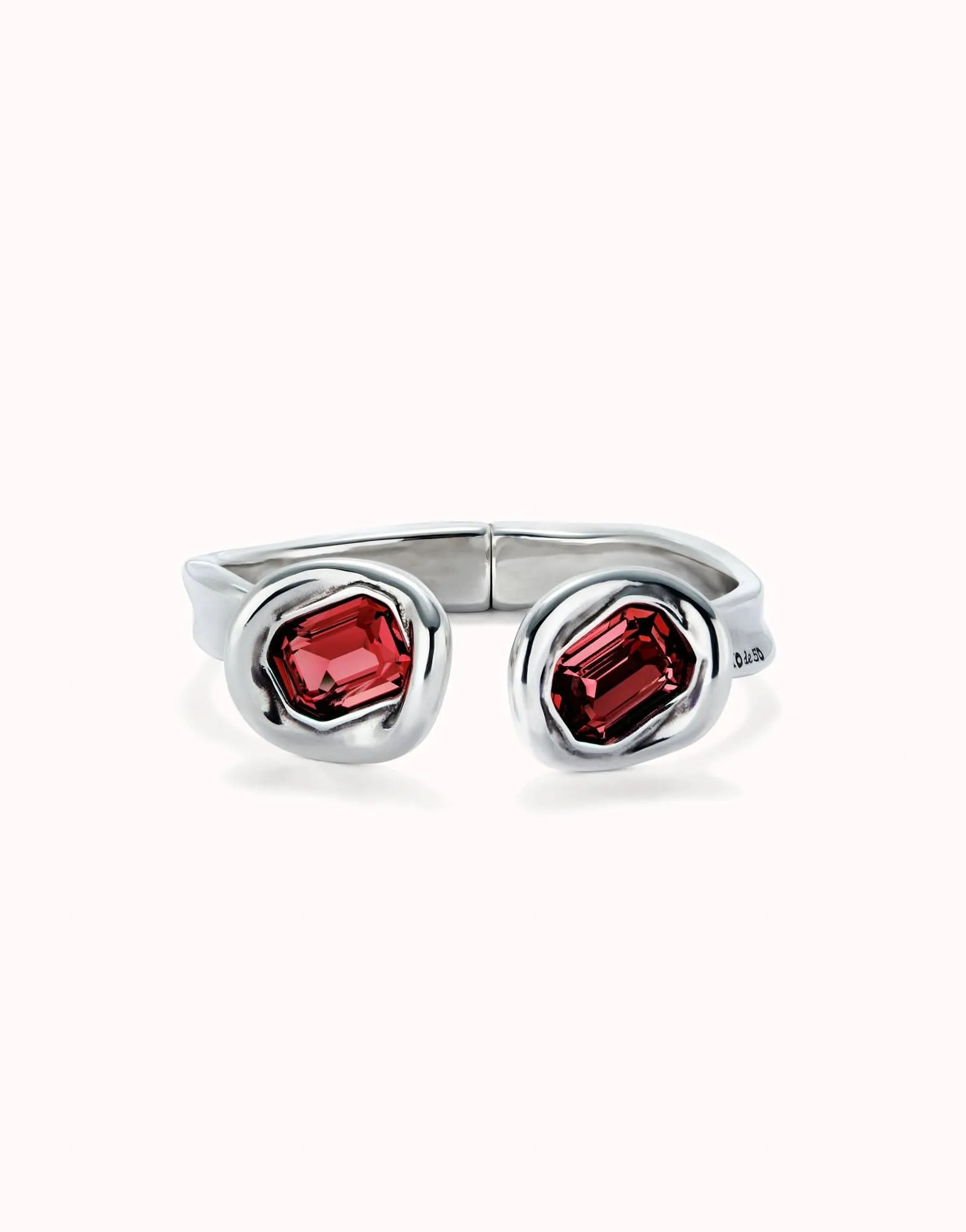 Bracelet en cristal rouge facetté plaqué argent sterling PUL2453ROJMTL Unode50 Bijoux et accessoires