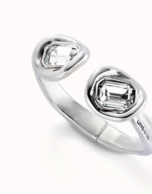 Bracelet en Cristal Facetté Blanc Plaqué Argent Sterling PUL2453BLNMTL Unode50 Bijoux et Accessoires