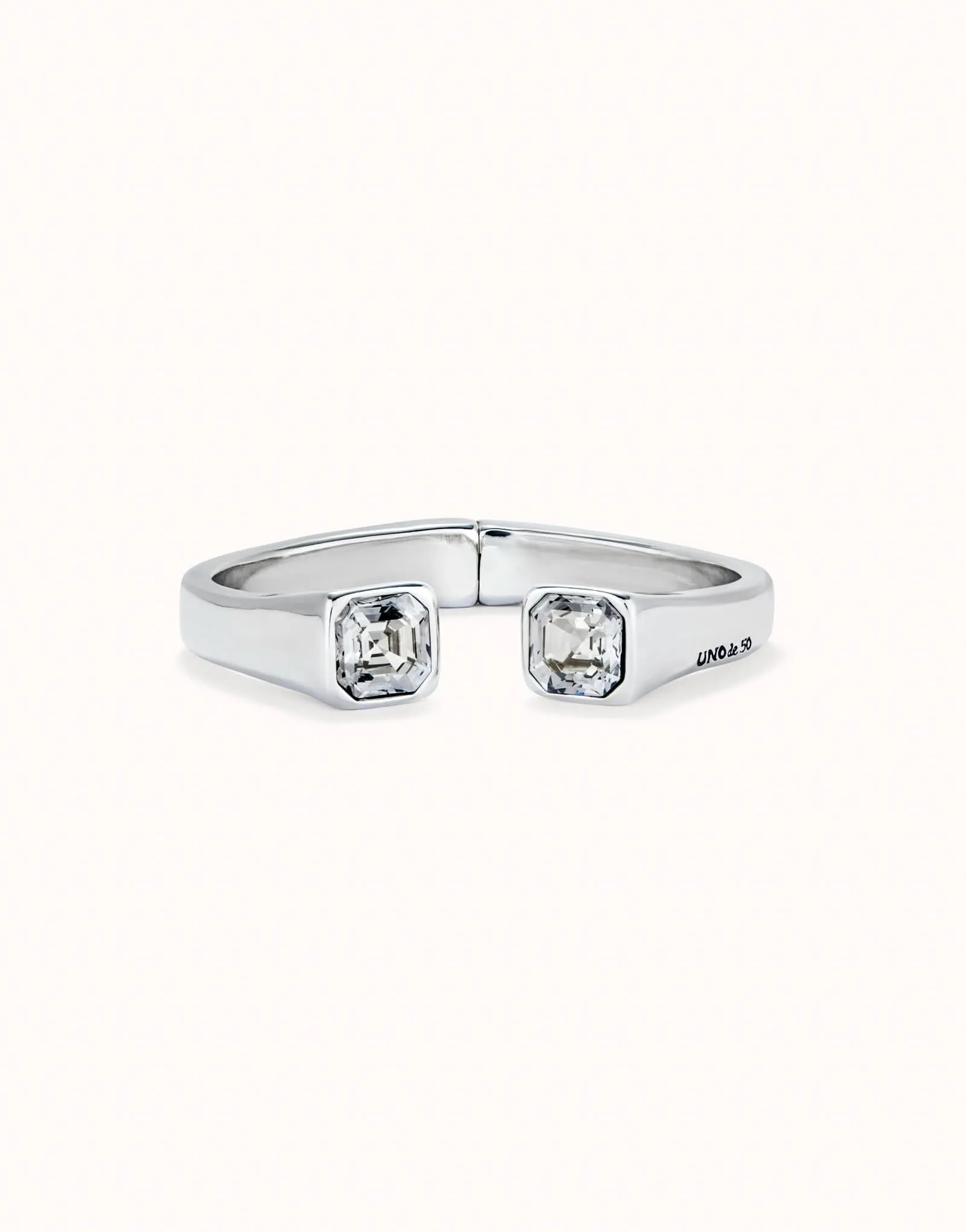 Bracelet en Cristal Facetté Blanc Plaqué Argent Sterling PUL2485BLNMTL Unode50 Bijoux et Accessoires