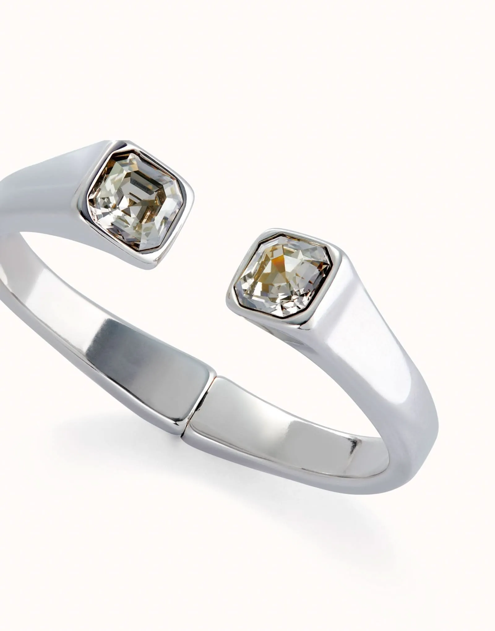 Bracelet en Cristal Facetté Blanc Plaqué Argent Sterling PUL2485BLNMTL Unode50 Bijoux et Accessoires