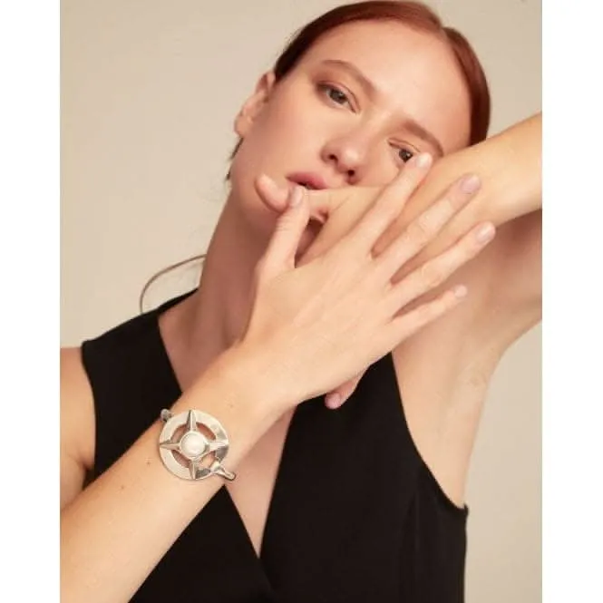 Bracelet en nacre avec grand maillon central plaqué argent sterling PUL2410BPLMTL0M Unode50 Bijoux et accessoires