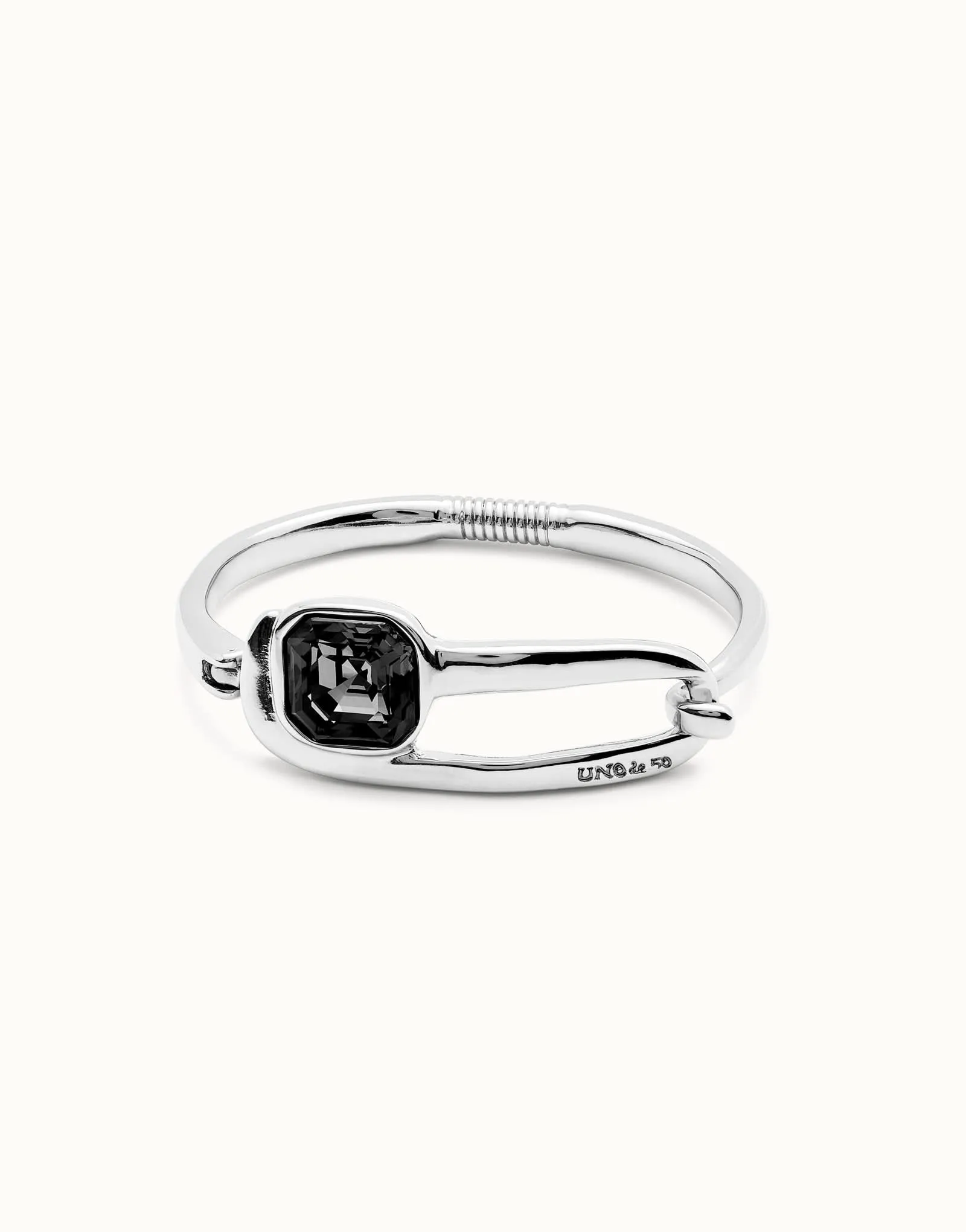 Bracelet Bangle Noir Expresiva en Argent Sterling Plaqué PUL2512NGRMTL0 Unode50 Bijoux et Accessoires