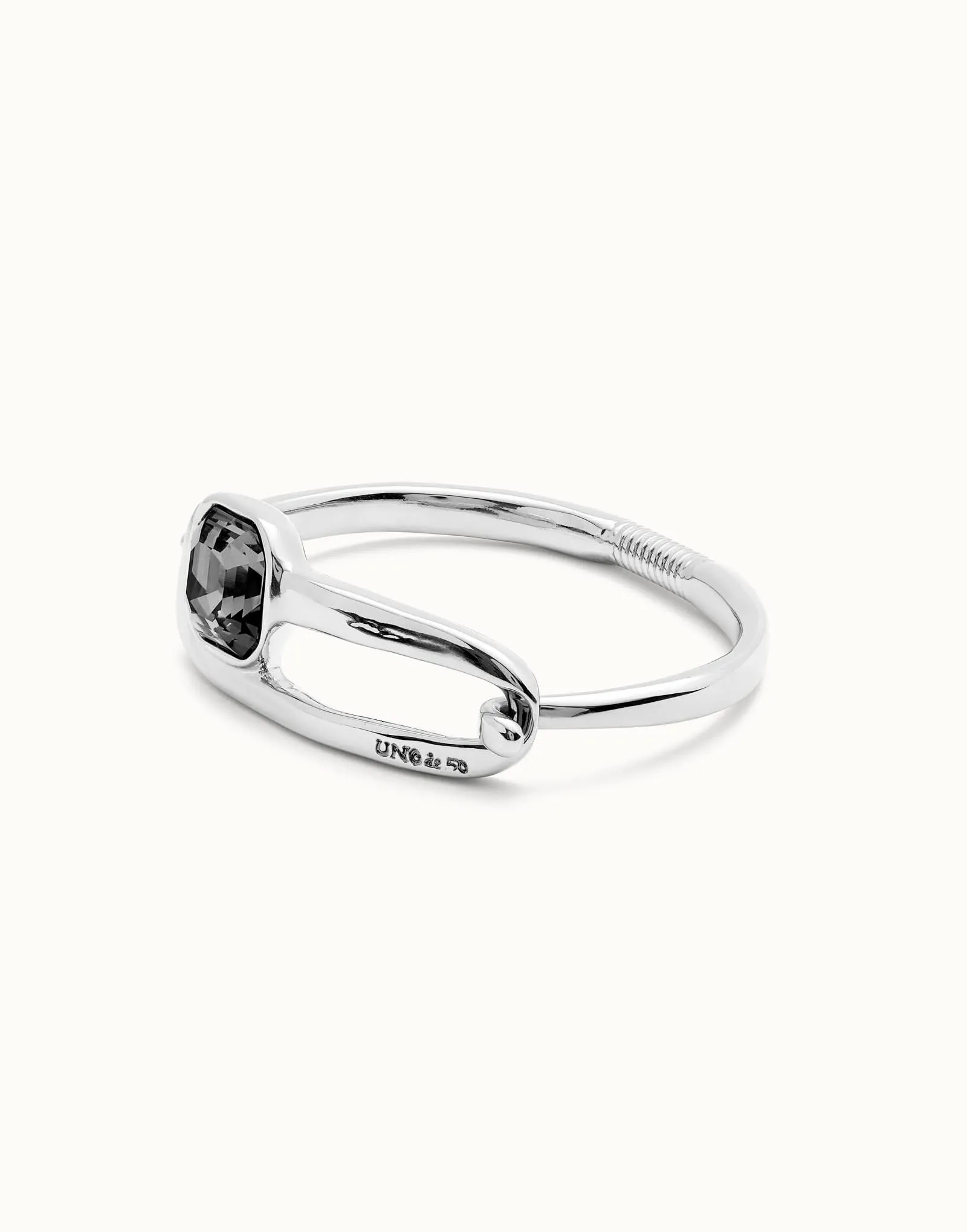 Bracelet Bangle Noir Expresiva en Argent Sterling Plaqué PUL2512NGRMTL0 Unode50 Bijoux et Accessoires