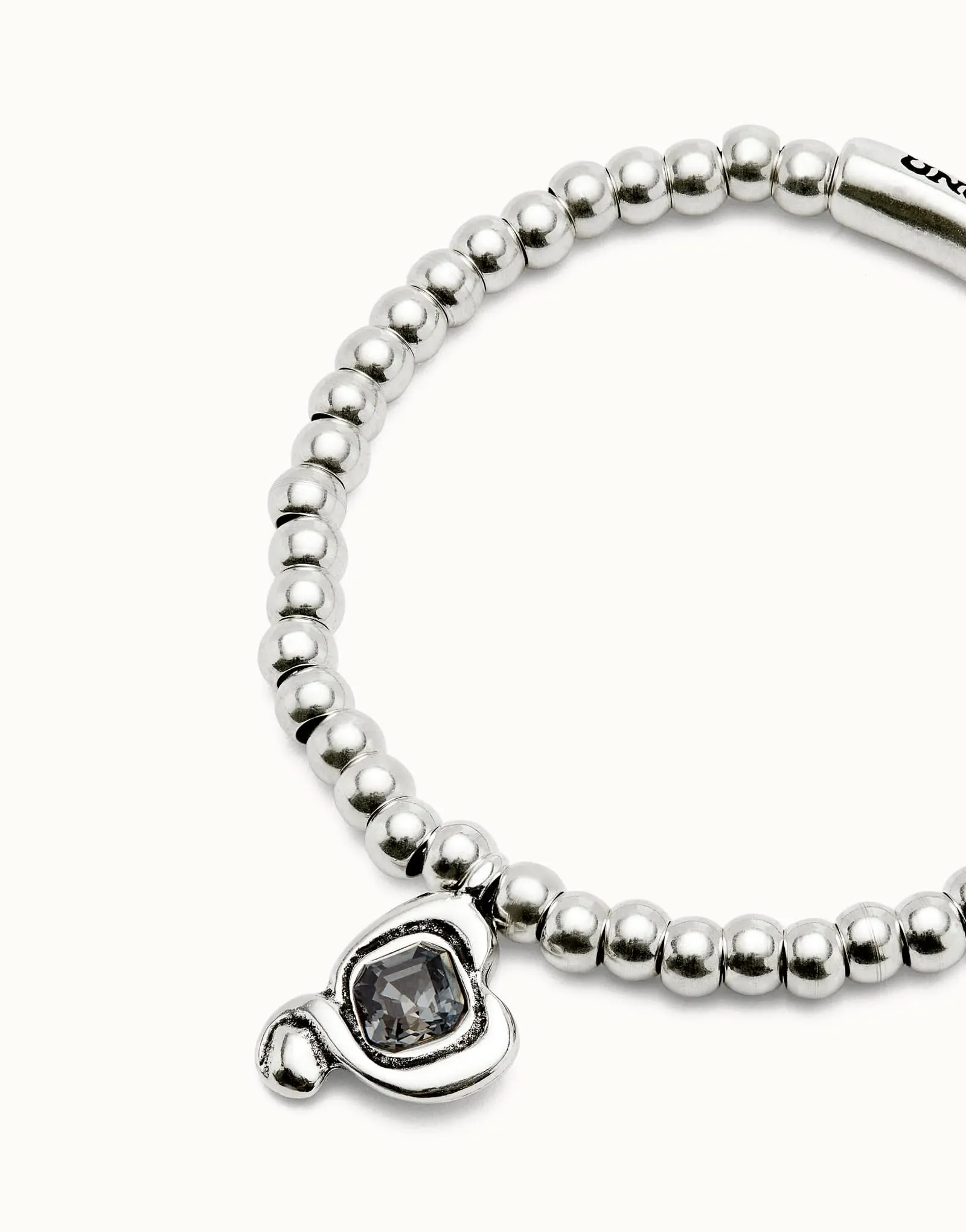 Bracelet Noir Expresiva en Argent Sterling Plaqué PUL2514NGRMTL0 Unode50 Bijoux et Accessoires