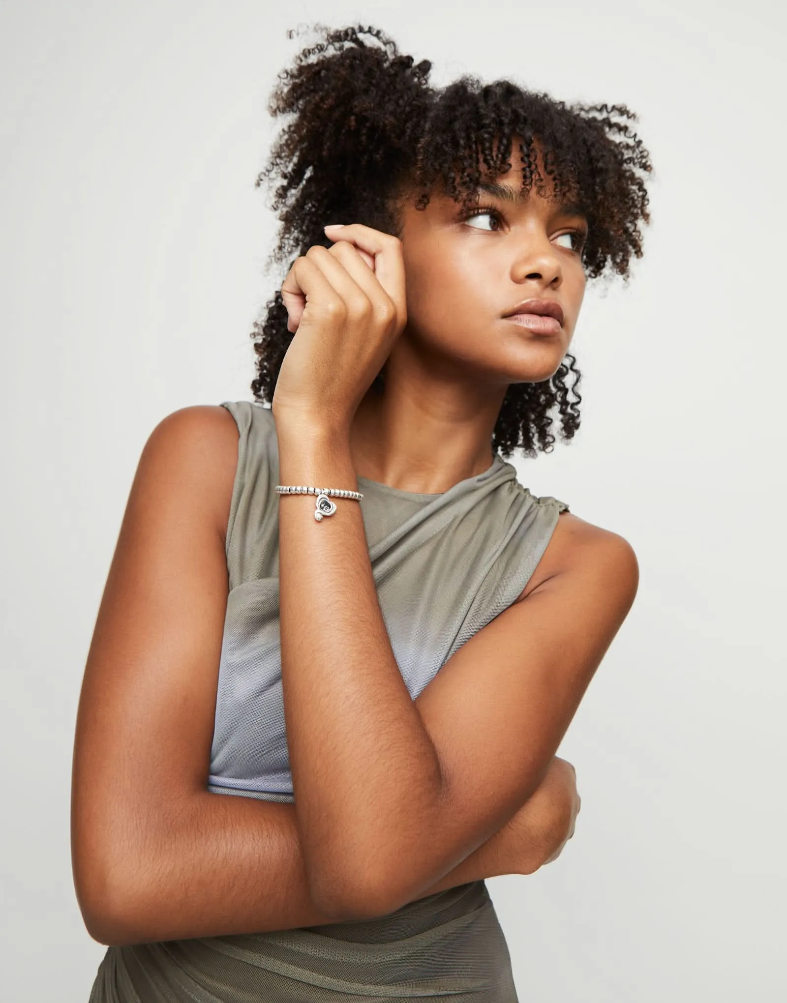 Bracelet Noir Expresiva en Argent Sterling Plaqué PUL2514NGRMTL0 Unode50 Bijoux et Accessoires