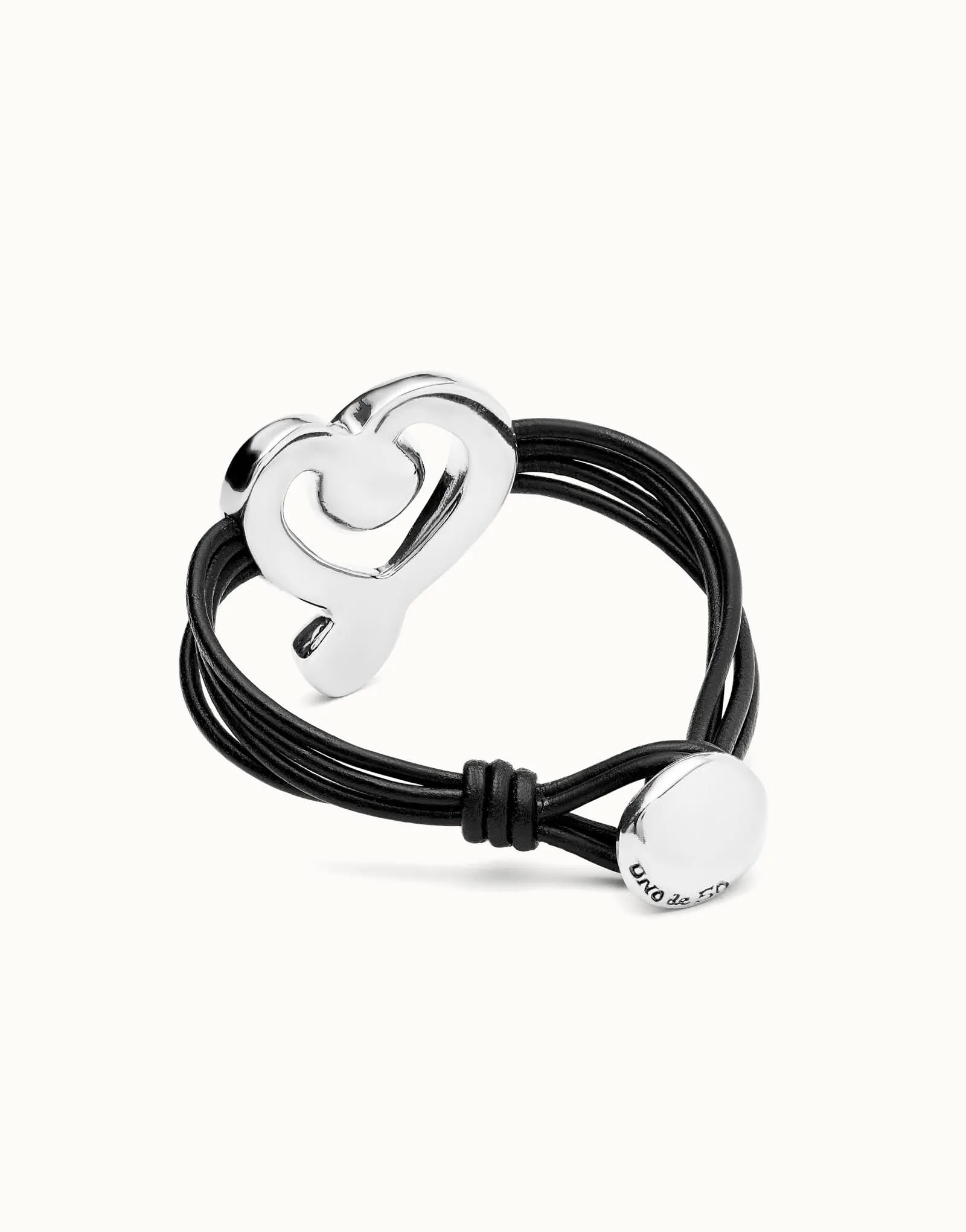 Bracelet Noir Exprès en Argent Sterling Plaqué PUL2542NGRMTL0 Unode50 Bijoux et Accessoires