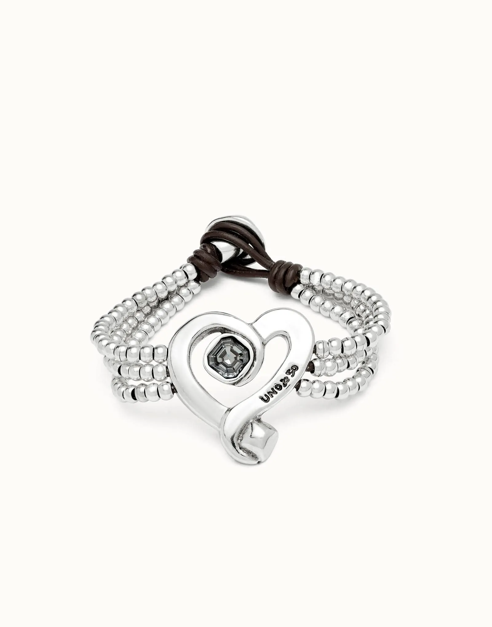 Bracelet Noir Ser Expresiva en Argent Sterling Plaqué PUL2543NGRMTL0 Unode50 Bijoux et Accessoires