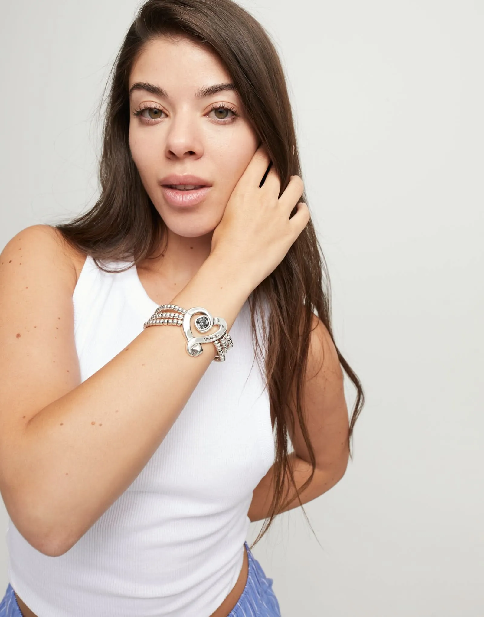 Bracelet Noir Ser Expresiva en Argent Sterling Plaqué PUL2543NGRMTL0 Unode50 Bijoux et Accessoires