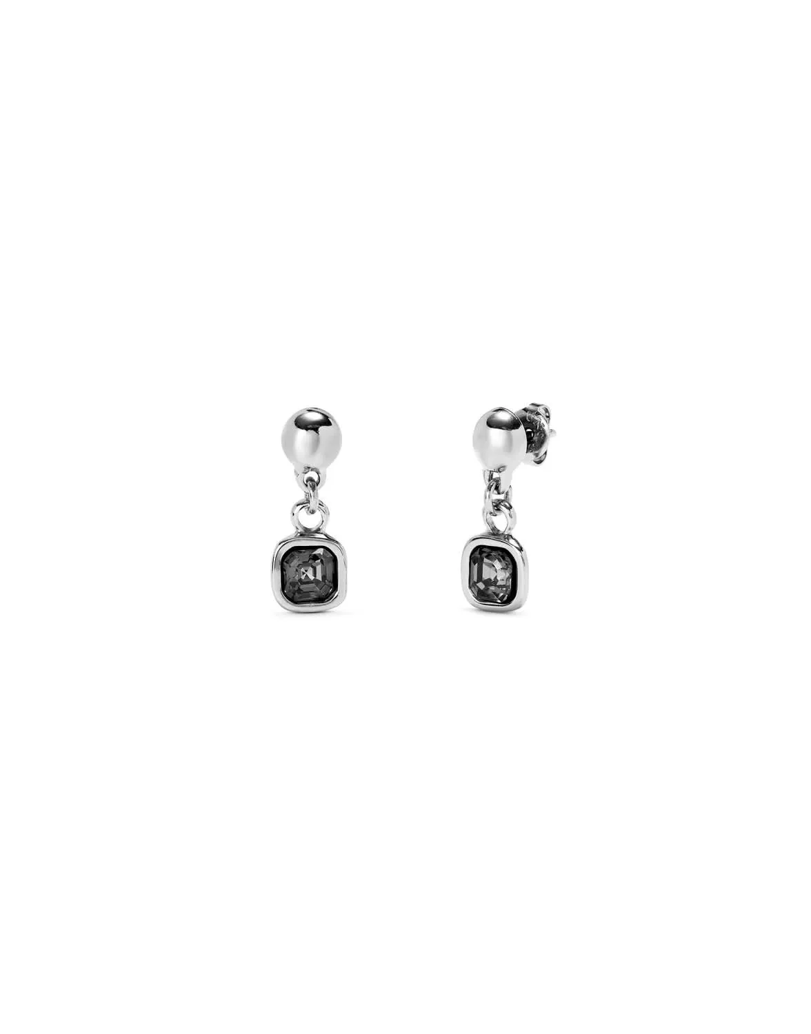 Boucles d'oreilles noires Ser Expresiva en argent plaqué PEN0998NGRMTL0U Unode50 Bijoux et accessoires