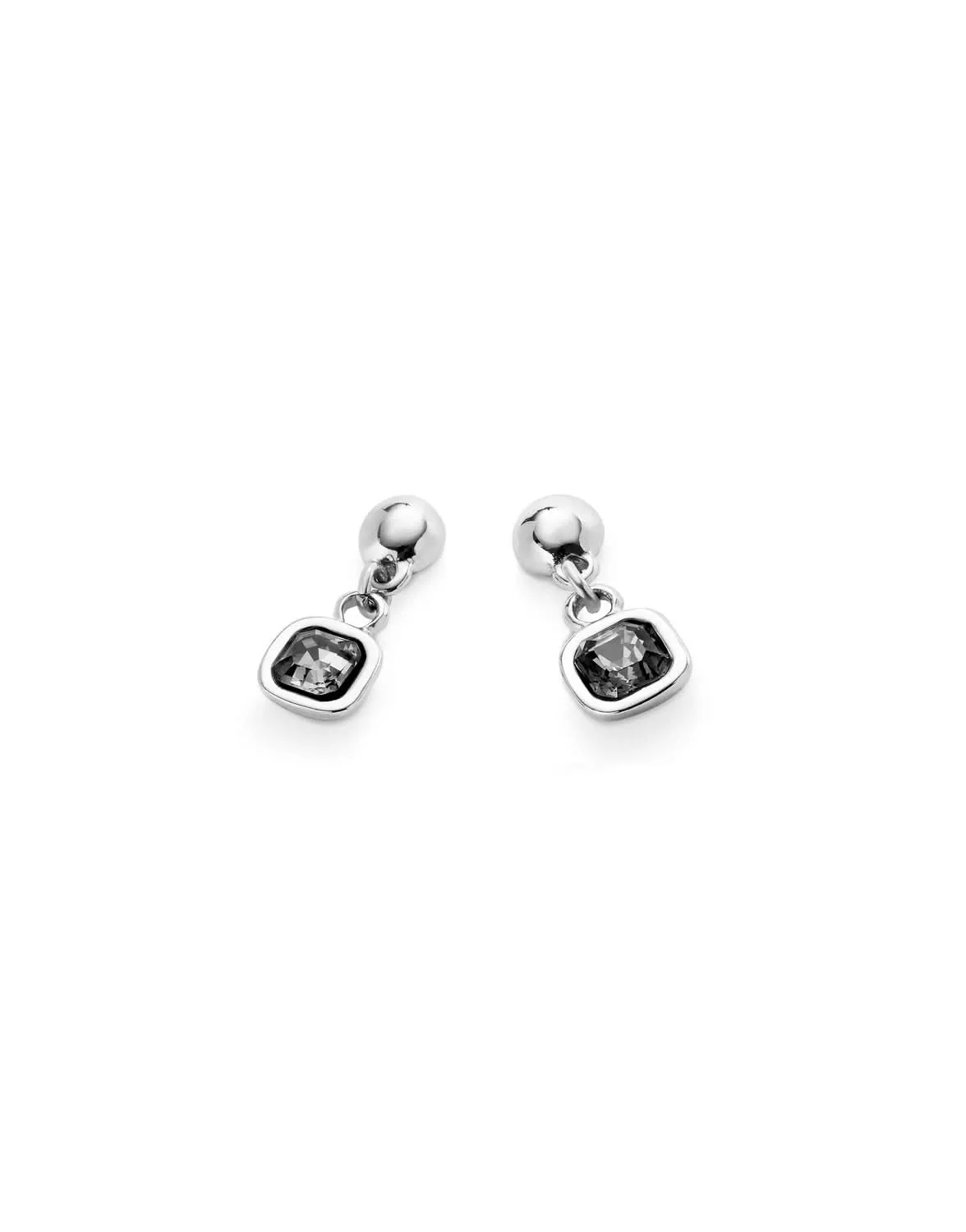 Boucles d'oreilles noires Ser Expresiva en argent plaqué PEN0998NGRMTL0U Unode50 Bijoux et accessoires