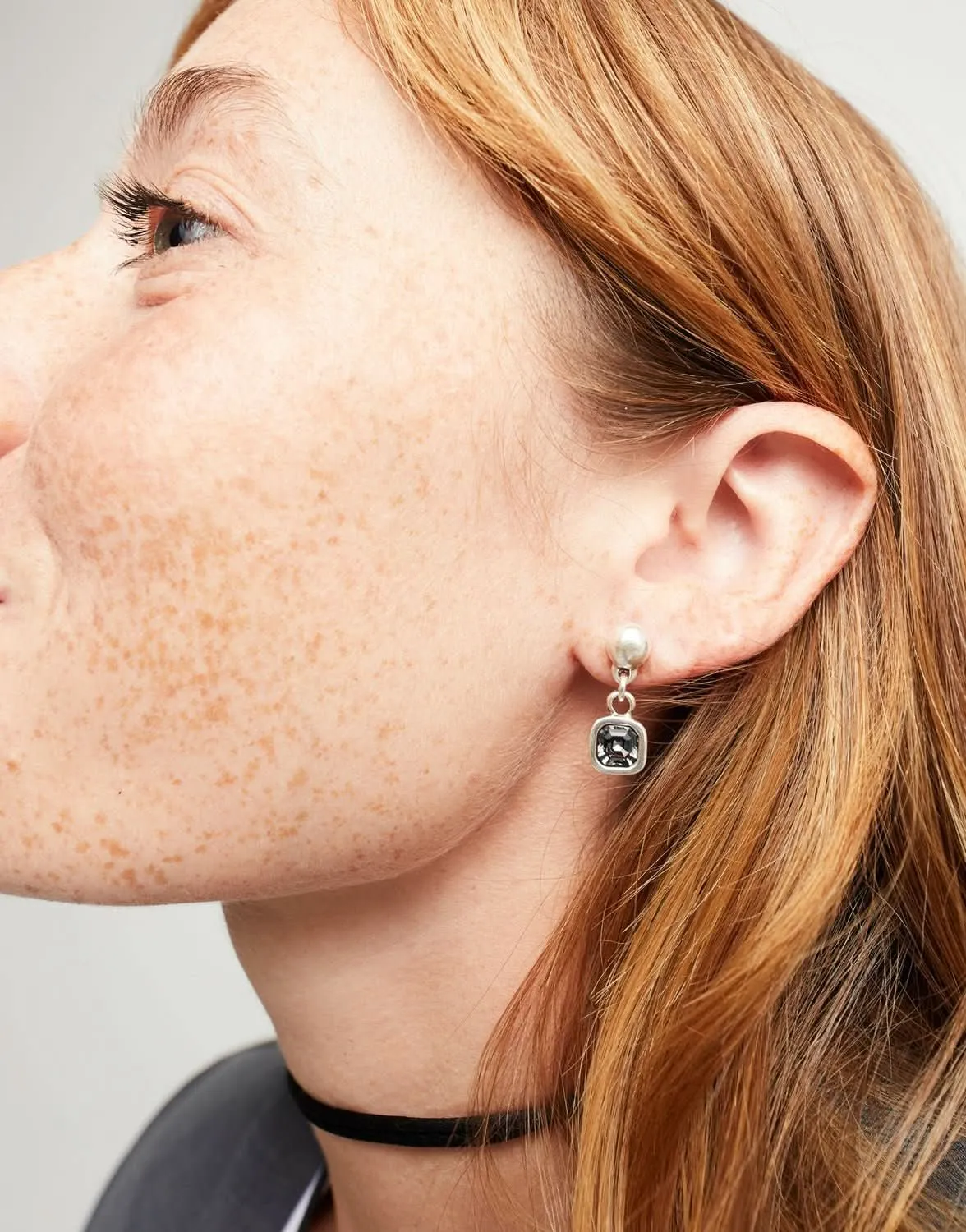 Boucles d'oreilles noires Ser Expresiva en argent plaqué PEN0998NGRMTL0U Unode50 Bijoux et accessoires