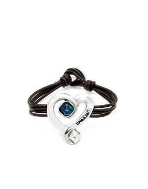 Bracelet Ser Expresiva Bleu en Argent Sterling plaqué PUL2542AZOMTL0 Unode50 Bijoux et Accessoires