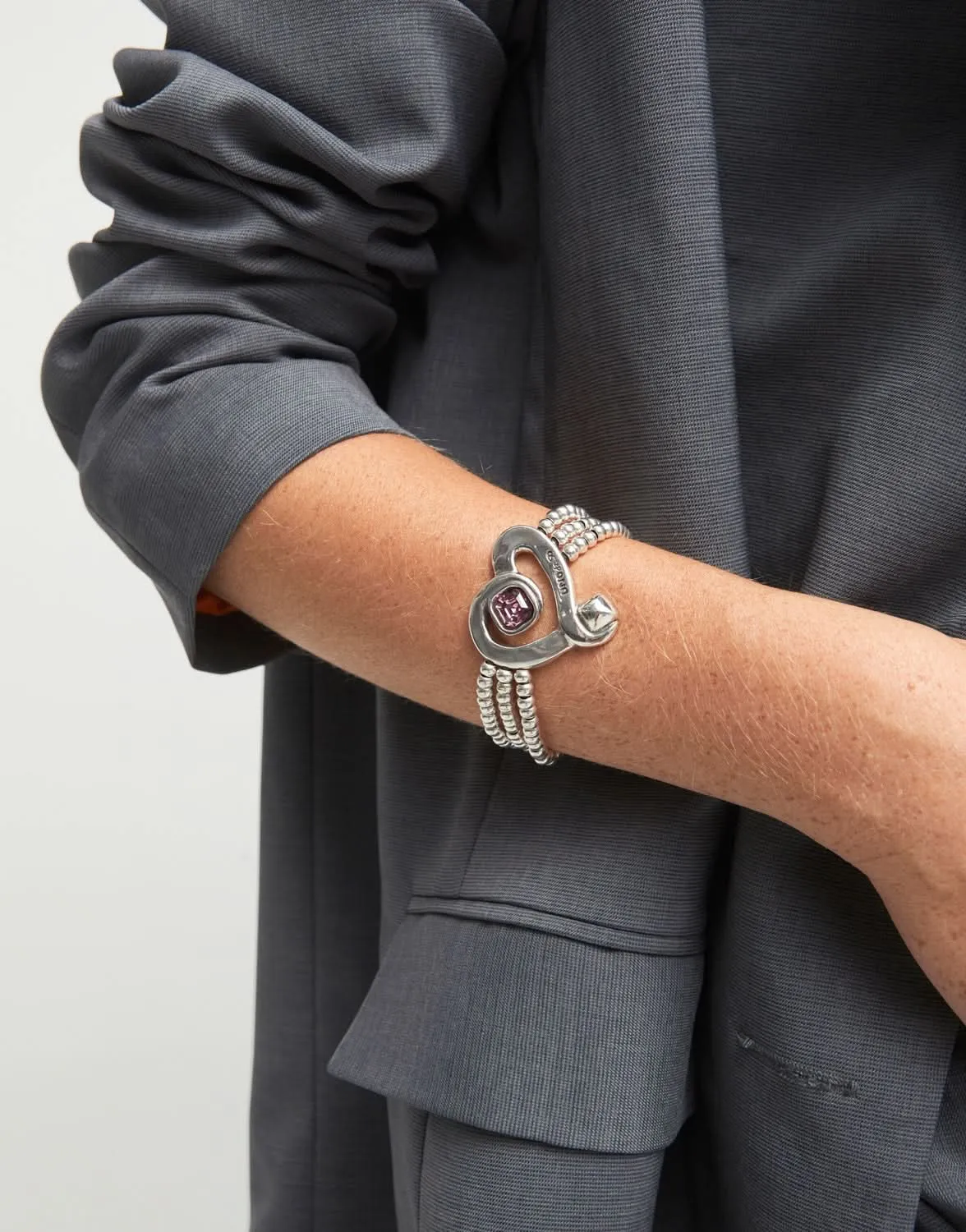 Bracelet en argent plaqué rose expressif PUL2543RSAMTL0 Unode50 Bijoux et accessoires