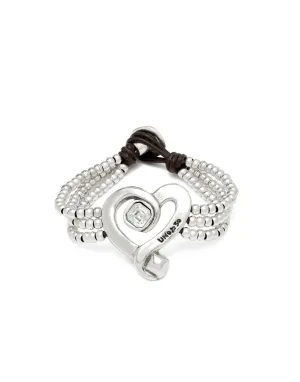 Bracelet Blanc Serti Exprès en Argent Sterling Plaqué PUL2543CRSMTL0 Unode50 Bijoux et Accessoires