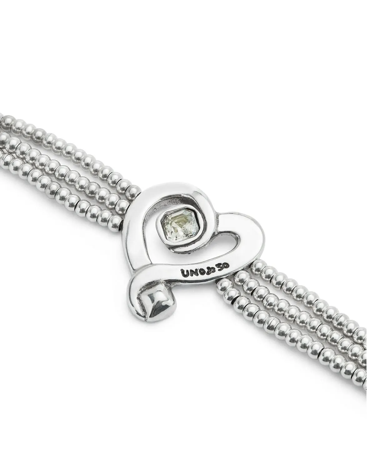 Bracelet Blanc Serti Exprès en Argent Sterling Plaqué PUL2543CRSMTL0 Unode50 Bijoux et Accessoires