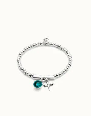 Bracelet Fascinant Vert en Argent Sterling Plaqué PUL2535VRDMTL0 Unode50 Bijoux et Accessoires