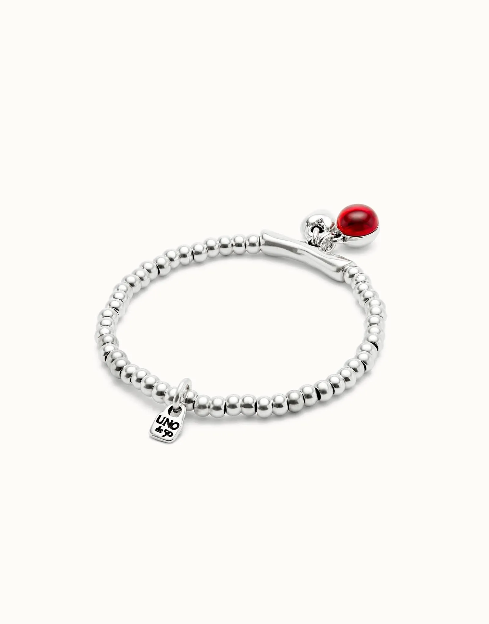 Bracelet Rouge Fascinant en Argent Plaqué Sterling PUL2533ROJMTL0 Unode50 Bijoux et Accessoires