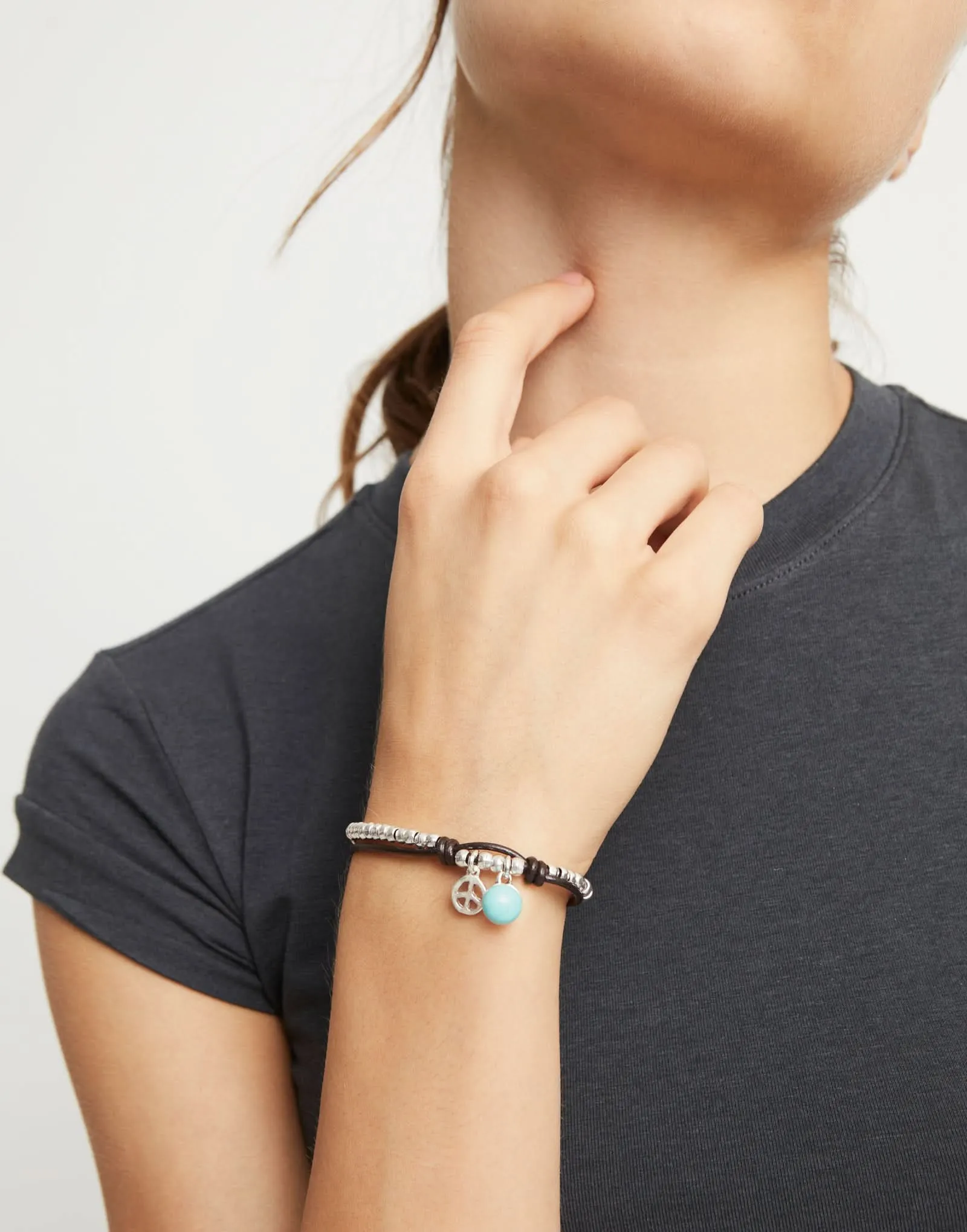 Bracelet en Turquoise Fascinante plaqué argent Sterling PUL2530TURMTL0 Unode50 Bijoux et Accessoires
