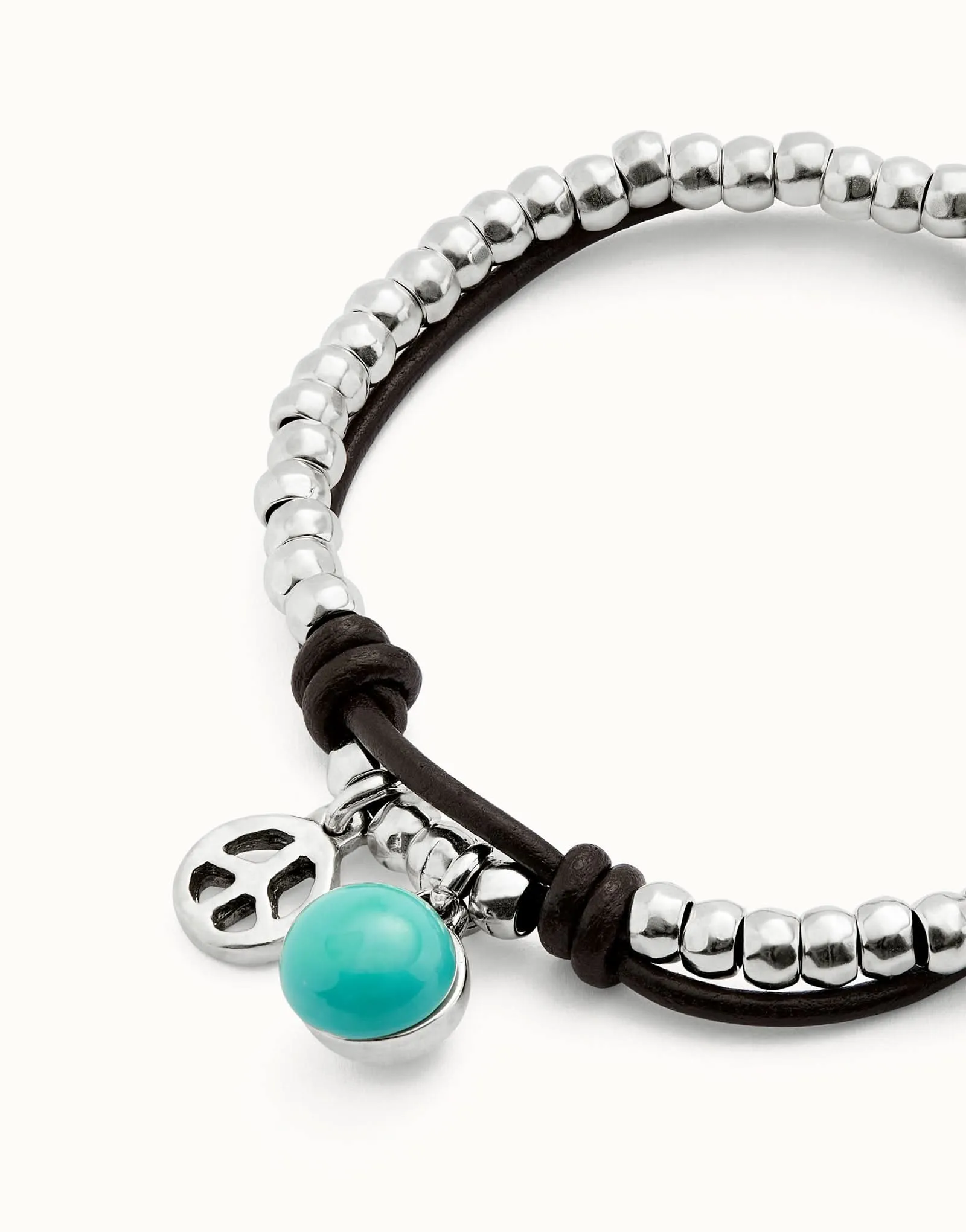 Bracelet en Turquoise Fascinante plaqué argent Sterling PUL2530TURMTL0 Unode50 Bijoux et Accessoires