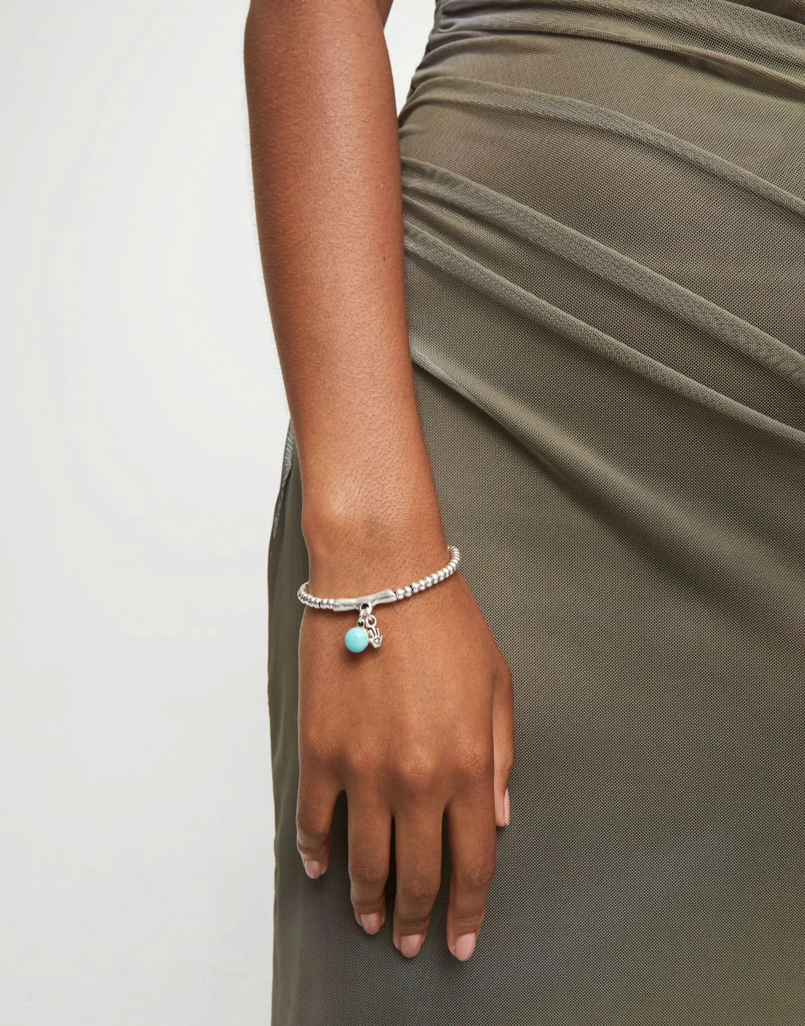 Bracelet en Turquoise Fascinante plaqué argent sterling PUL2534TURMTL0 Unode50 Bijoux et Accessoires