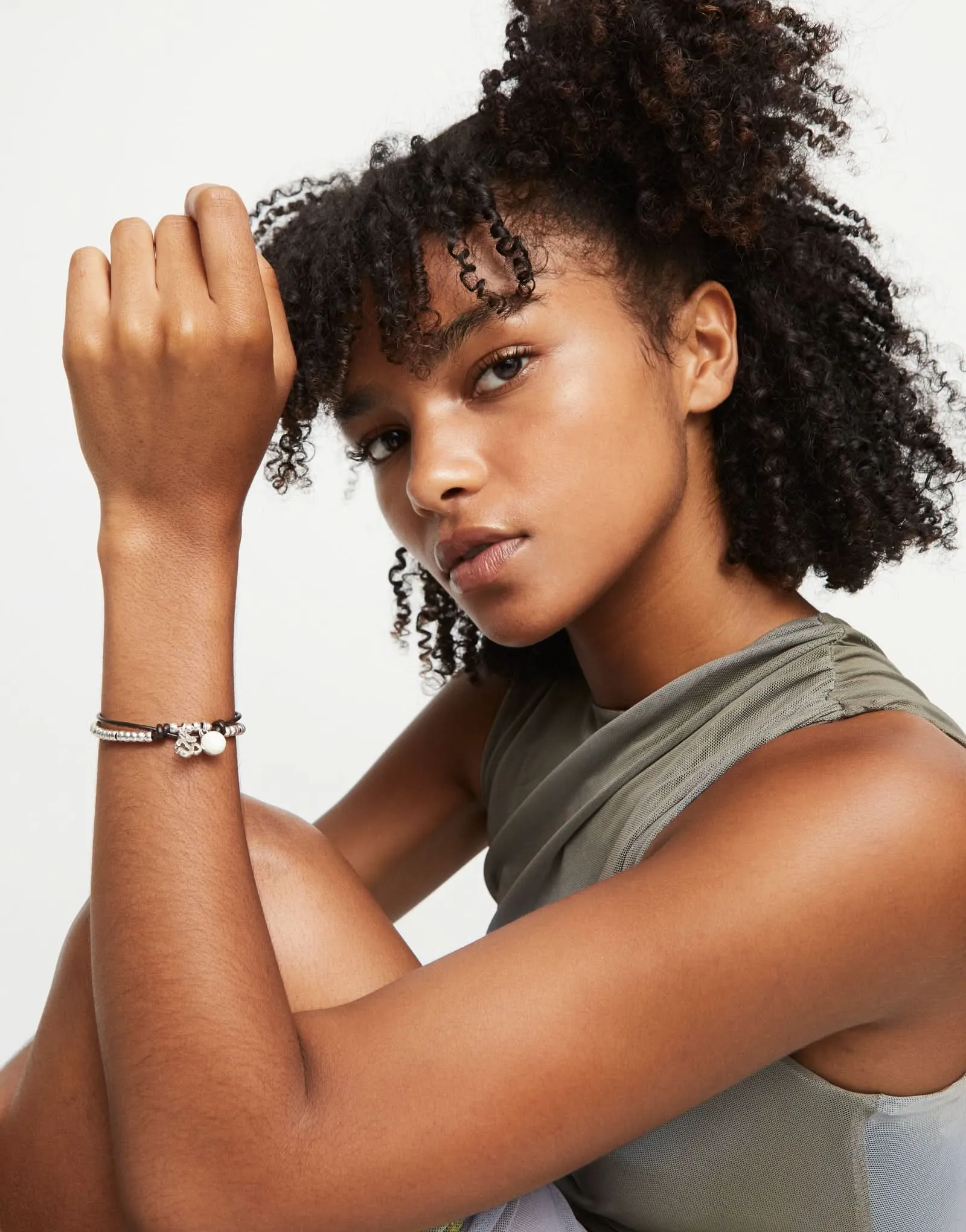 Bracelet Blanc Fascinant en Argent Plaqué Sterling PUL2531MFLMTL0 Unode50 Bijoux et Accessoires