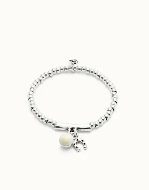 Bracelet Blanc Fascinant en Argent Sterling plaqué PUL2537MFLMTL0 Unode50 Bijoux et Accessoires