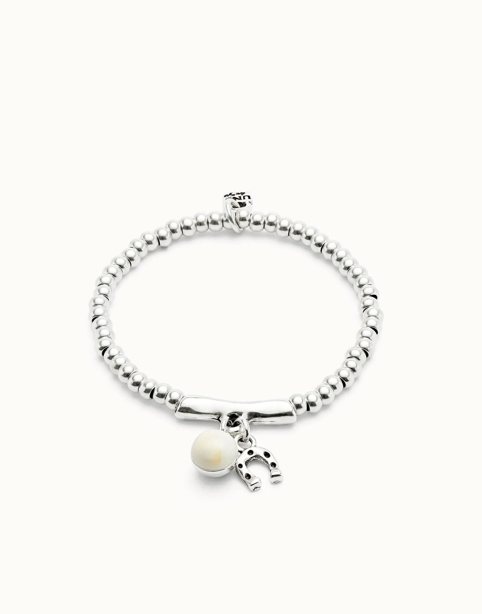 Bracelet Blanc Fascinant en Argent Sterling plaqué PUL2537MFLMTL0 Unode50 Bijoux et Accessoires