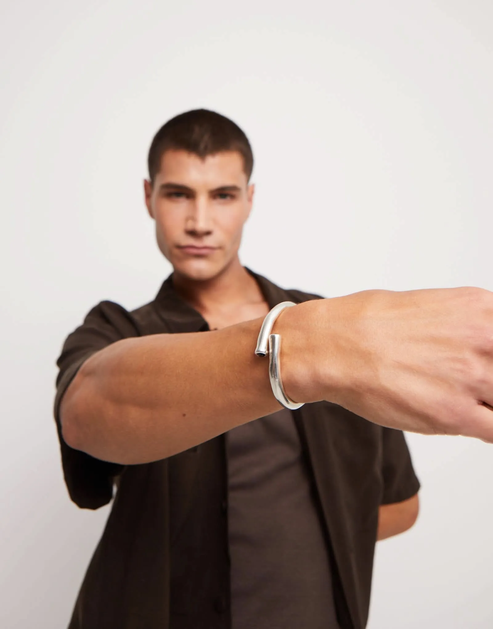 Bracelet en Argent Sterling Plaqué Noir Naturel PUL2451NGRMTL Unode50 Bijoux et Accessoires