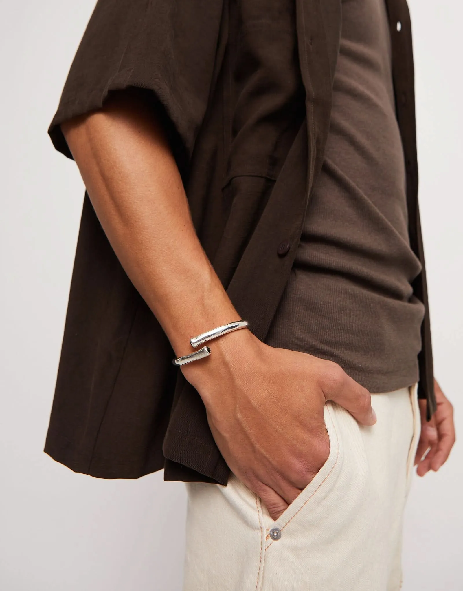 Bracelet en Argent Sterling Plaqué Noir Naturel PUL2451NGRMTL Unode50 Bijoux et Accessoires