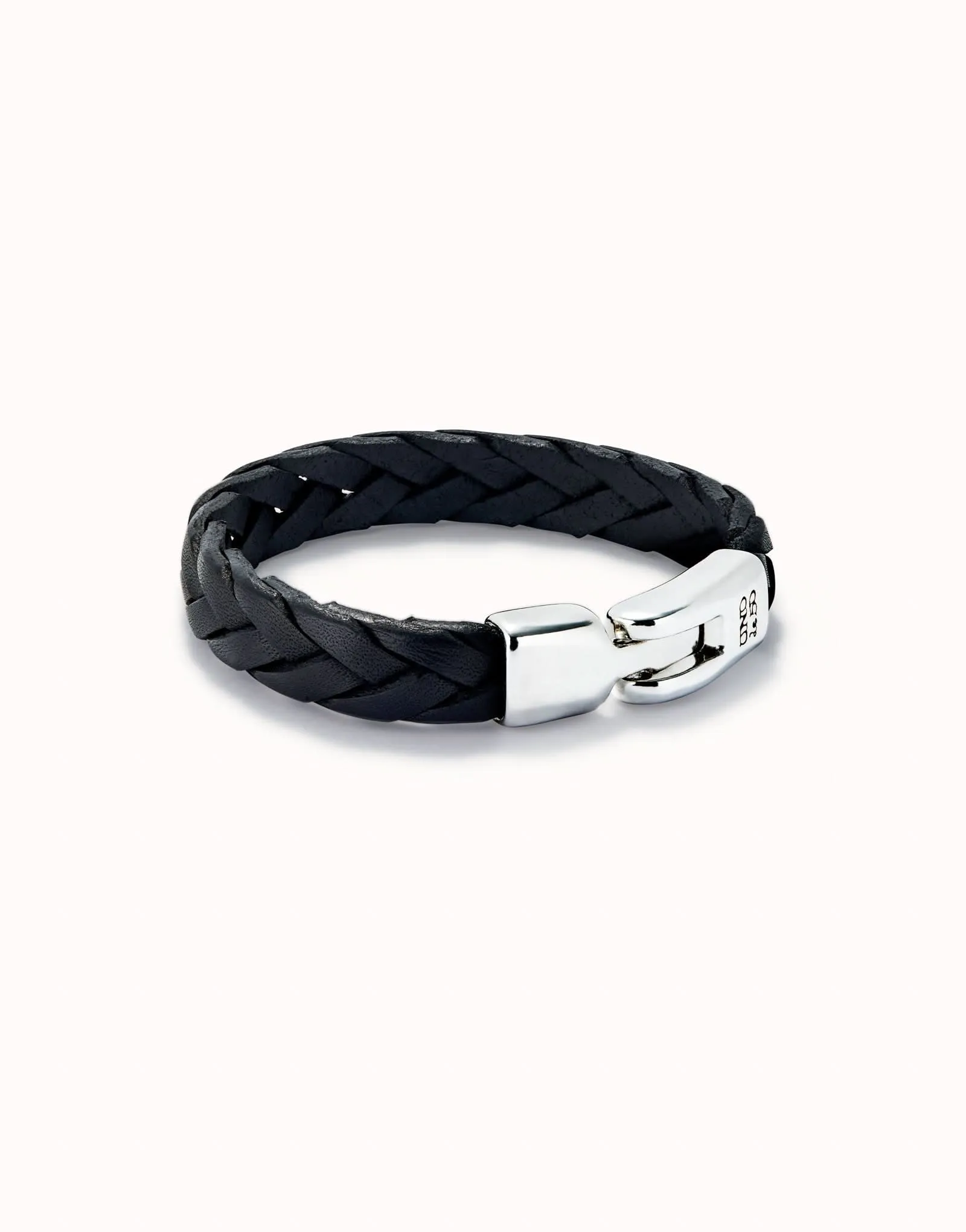 Bracelet en Argent Sterling Plaqué Noir Naturel PUL2455NGRMTLX Unode50 Bijoux et Accessoires
