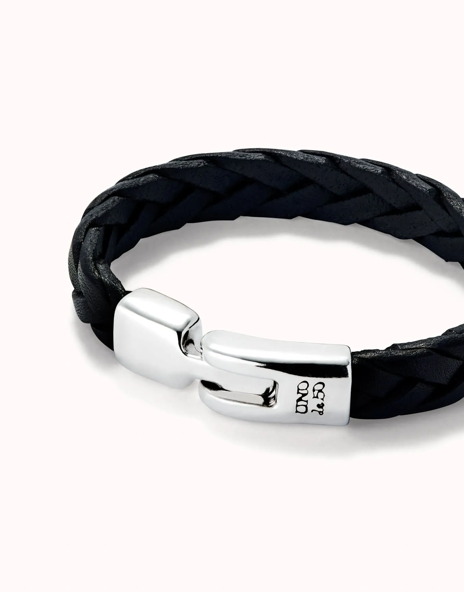 Bracelet en Argent Sterling Plaqué Noir Naturel PUL2455NGRMTLX Unode50 Bijoux et Accessoires