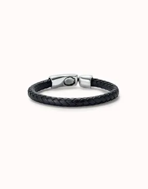 Bracelet en Argent Sterling Plaqué Noir Naturel PUL2460NGRMTLX Unode50 Bijoux et Accessoires