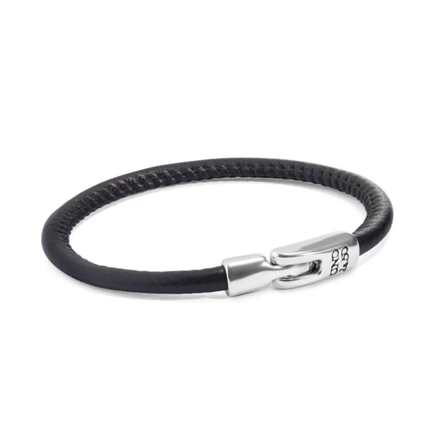 Bracelet en Argent Sterling Plaqué Noir Naturel PUL2467NGRMTL Unode50 Bijoux et Accessoires