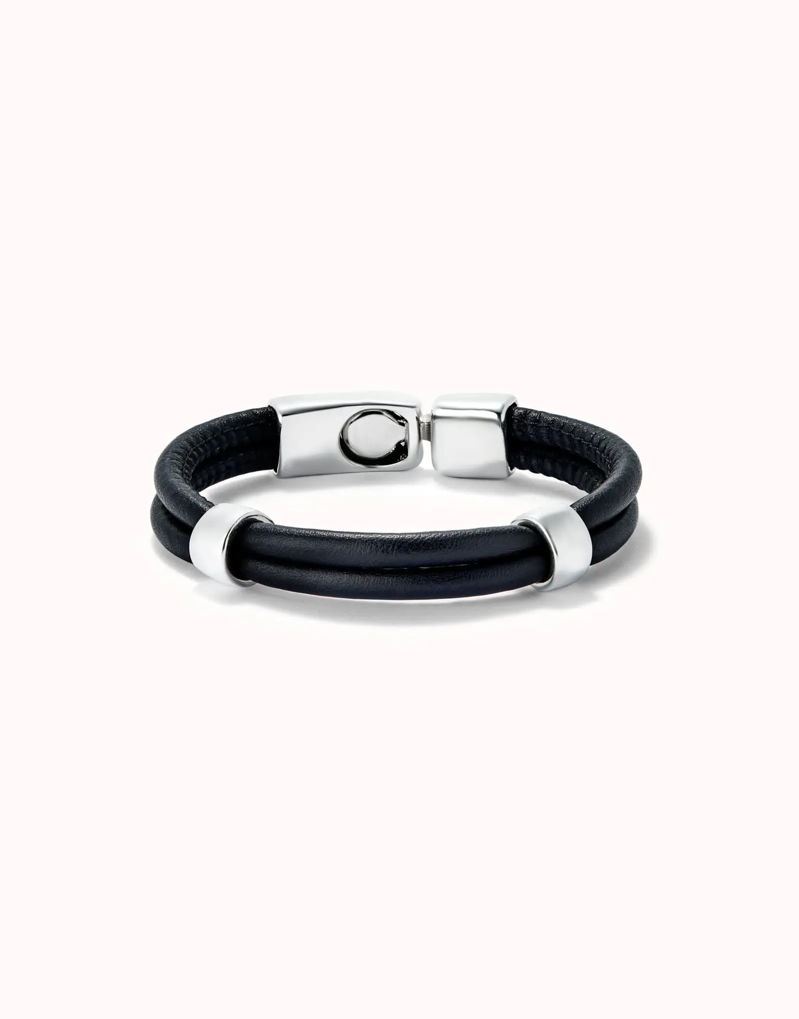Bracelet en Argent Sterling Plaqué Noir Naturel PUL2489NGRMTLX Unode50 Bijoux et Accessoires