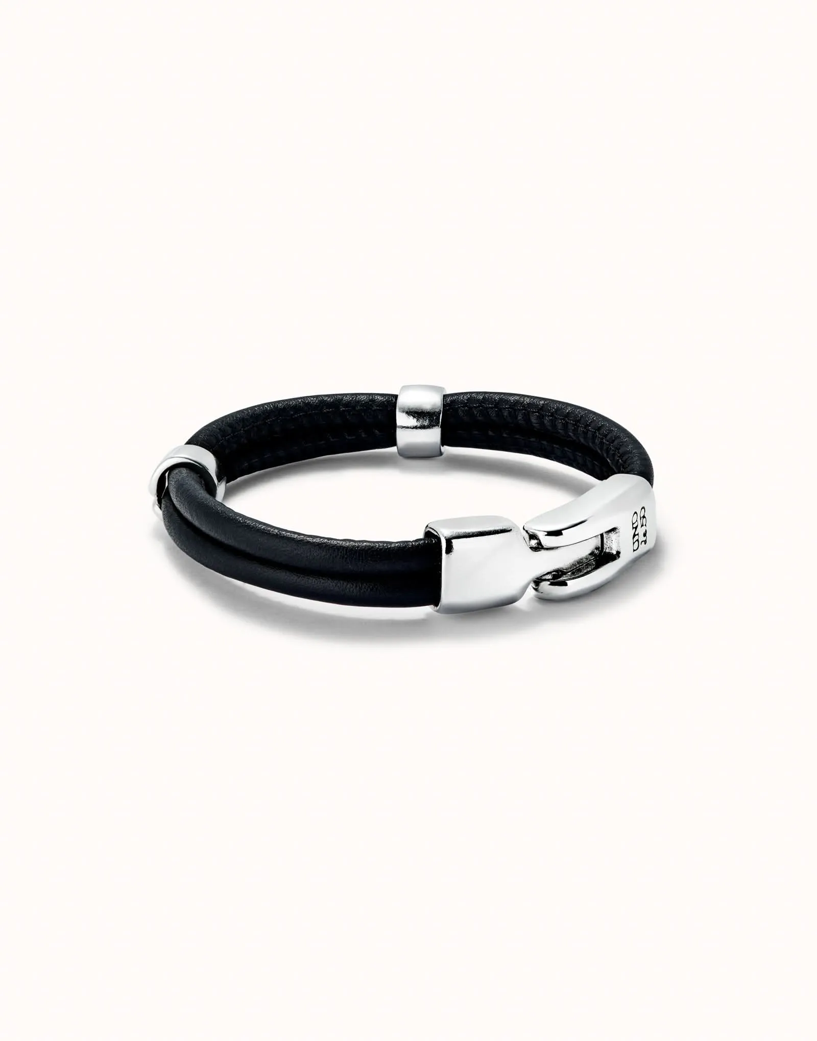 Bracelet en Argent Sterling Plaqué Noir Naturel PUL2489NGRMTLX Unode50 Bijoux et Accessoires
