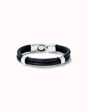 Bracelet en Argent Sterling Plaqué Noir Naturel PUL2489NGRMTLX Unode50 Bijoux et Accessoires